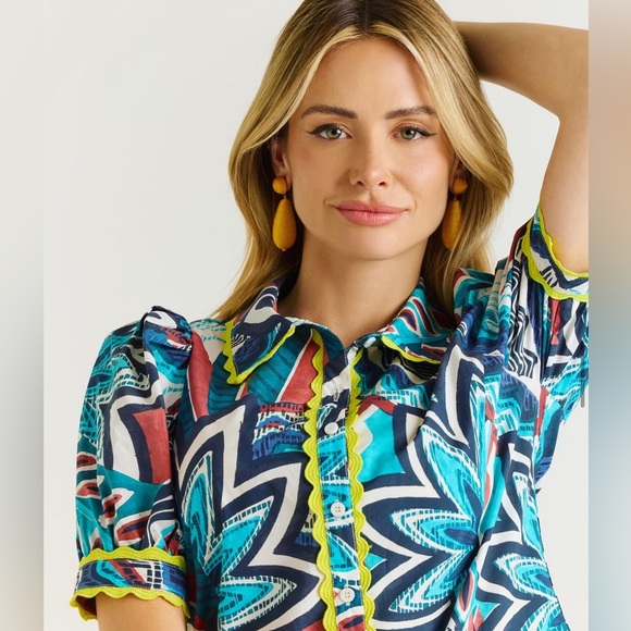 Stellah New York Skirt Set Abstract Spring Collection 2024 NWOT Small - Picture 5 of 10